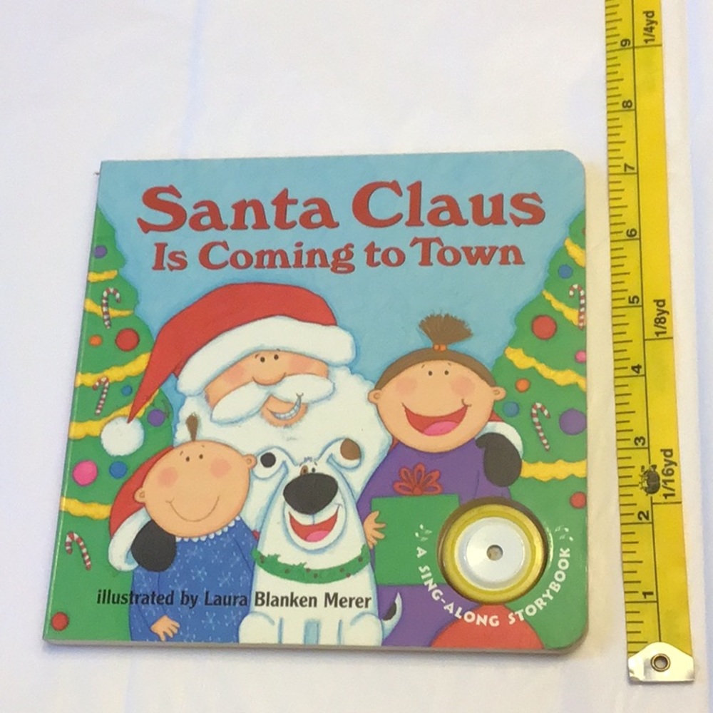 COPY - 🏖️2/5.00🏖️ Santa Claus is Coming to Town, board book, button non-working